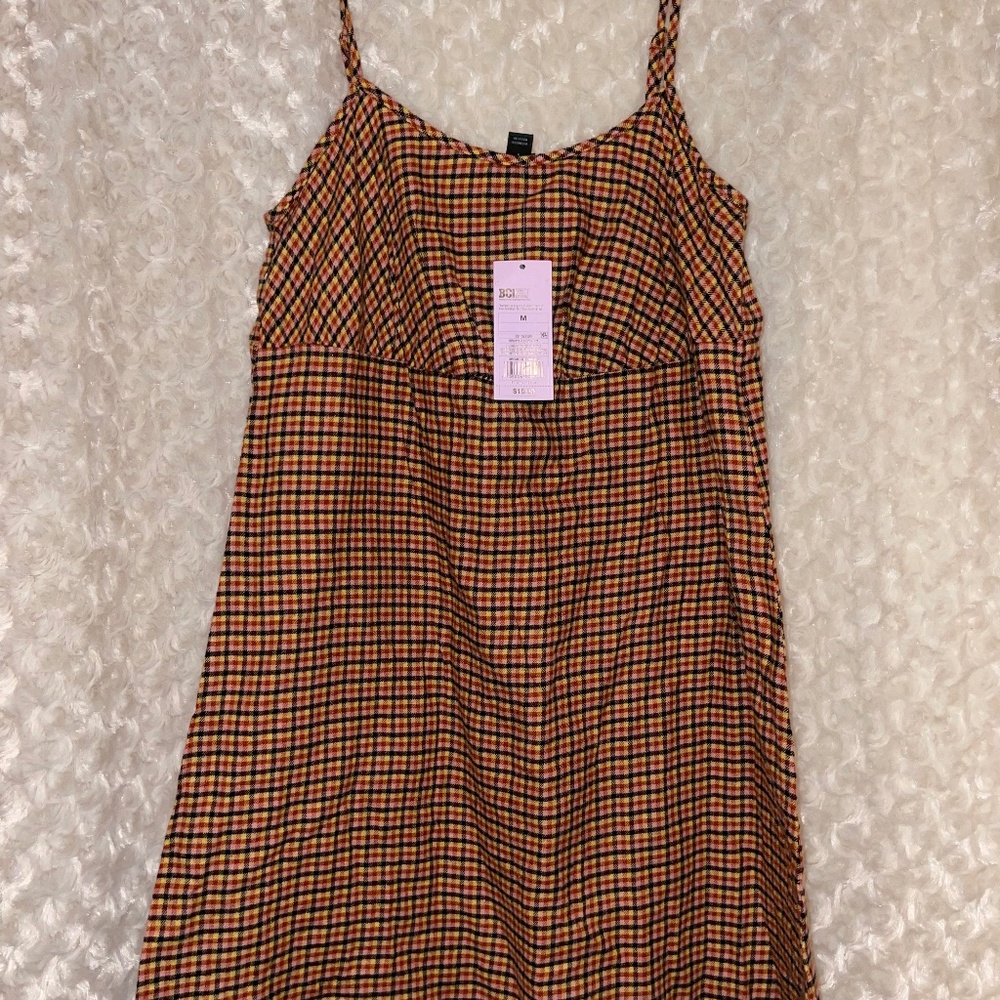Plaid dress Medium New with Tag
